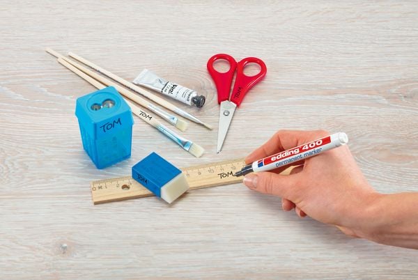 Produktbild: edding 400 Permanentmarker, 1mm, 4er Set schwarz