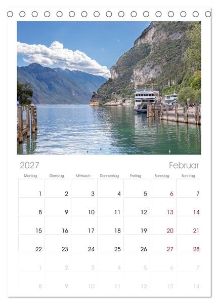 Produktbild: Tischplaner 2027 - Riva del Garda - Am Gardasee ganz im Norden (A5 Tischkalender zum Aufstellen) CALVENDO