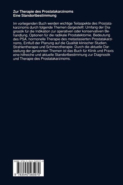 Produktbild: Zur Therapie des Prostatakarzinoms