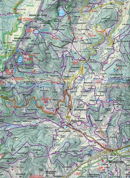 Produktbild: K&uuml;mmerly+Frey Outdoorkarte Vogesen / Vosges, Le Hohneck 1:35.000