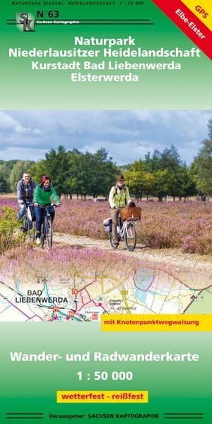Produktbild: Naturpark Niederlausitzer Heidelandschaft - Kurstadt Bad Liebenwerda - M&uuml;hlberg - Schradenland 1:50 000
