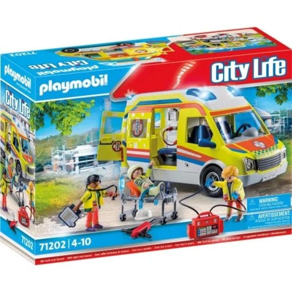 PLAYMOBIL® City Life 71202 Rettungswagen mit Licht und Sound