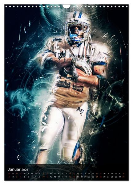Produktbild: American Football - einfach faszinierend (Wandkalender 2026 DIN A3 hoch), CALVENDO Monatskalender