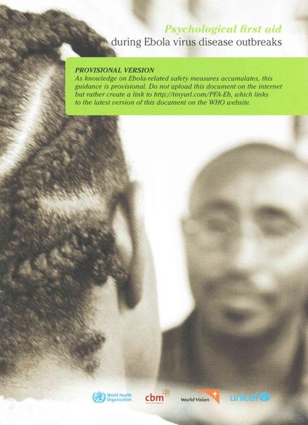 Produktbild: Psychological First Aid During Ebola Virus Disease Outbreaks