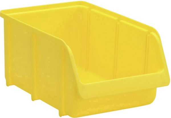 Produktbild: H&uuml;nersdorff 674200 Sichtlagerkasten (B x H x T) 207 x 155 x 332 mm Gelb 1 St.