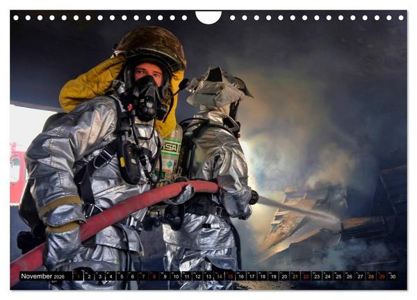 Produktbild: Feuerwehr - Leben mit der Gefahr (Wandkalender 2026 DIN A4 quer), CALVENDO Monatskalender
