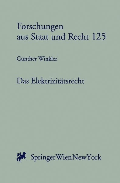 Produktbild: Das Elektrizit&auml;tsrecht