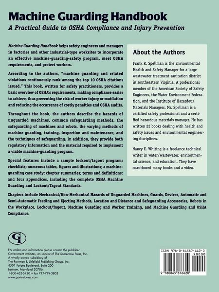 Produktbild: Machine Guarding Handbook