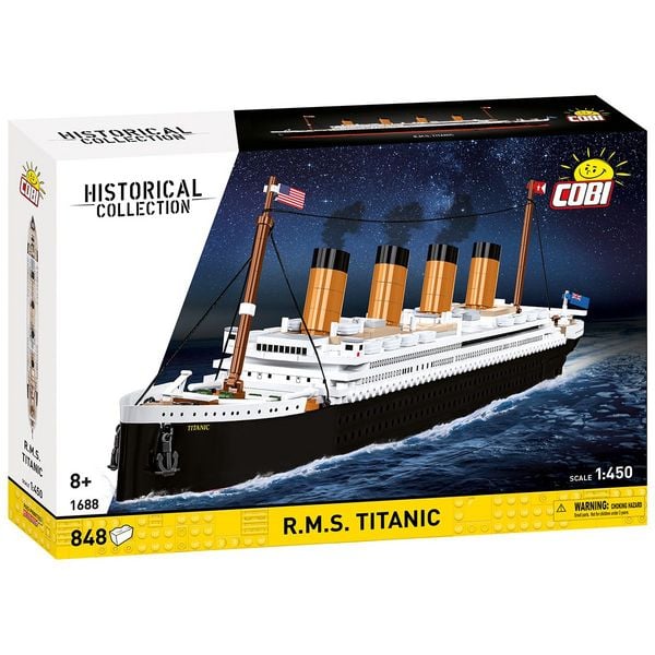 COBI Historical Collection 1688 - R.M.S. Titanic, Bausatz 1:450, 848 Klemmbausteine