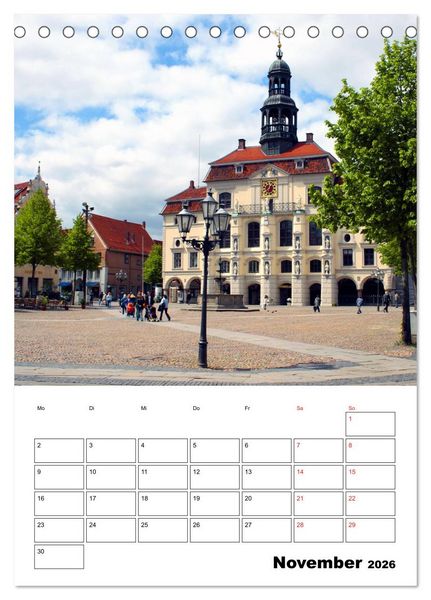 Produktbild: L&uuml;neburg, von der sch&ouml;nsten Seite (Tischkalender 2026 DIN A5 hoch), CALVENDO Monatskalender