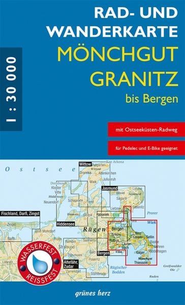 Rad- und Wanderkarte Mönchgut, Granitz, bis Bergen, Sonstige von , Grünes Herz, 978-3-86636-236-9