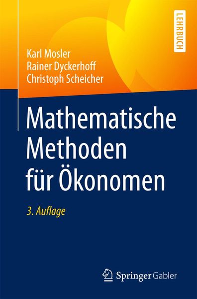 Produktbild: Mathematische Methoden f&uuml;r &Ouml;konomen