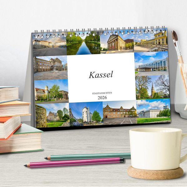 Produktbild: Kassel Stadtansichten (Tischkalender 2026 DIN A5 quer), CALVENDO Monatskalender