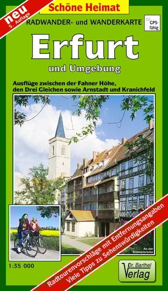 Produktbild: Radwander- und Wanderkarte Erfurt und Umgebung