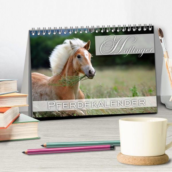 Produktbild: Haflinger / Geburtstagskalender (Tischkalender 2026 DIN A5 quer), CALVENDO Monatskalender