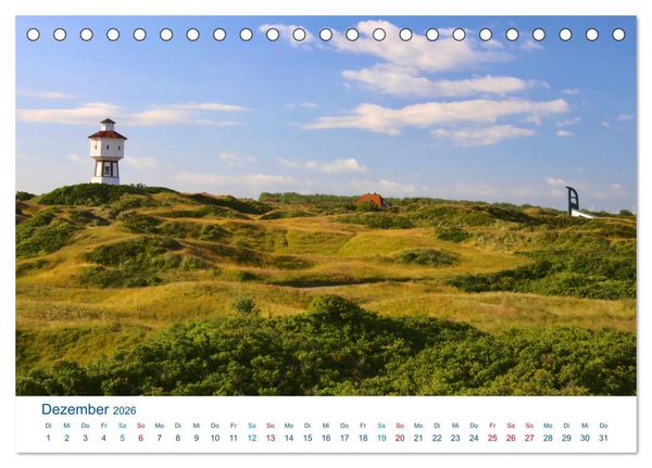 Produktbild: Langeoog 2026. Impressionen zwischen Hafen und Ostende (Tischkalender 2026 DIN A5 quer), CALVENDO Monatskalender