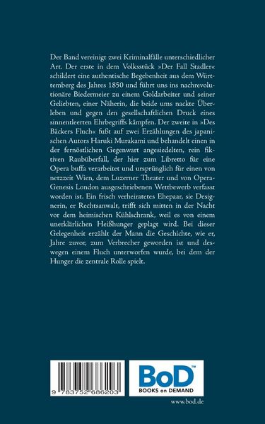 Produktbild: Der Fall Stadler und Des B&auml;ckers Fluch