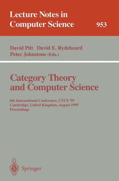 Produktbild: Category Theory and Computer Science