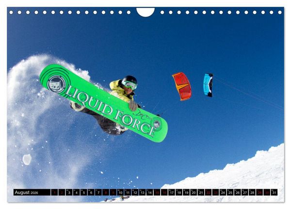 Produktbild: Snowkiting (Wandkalender 2026 DIN A4 quer), CALVENDO Monatskalender