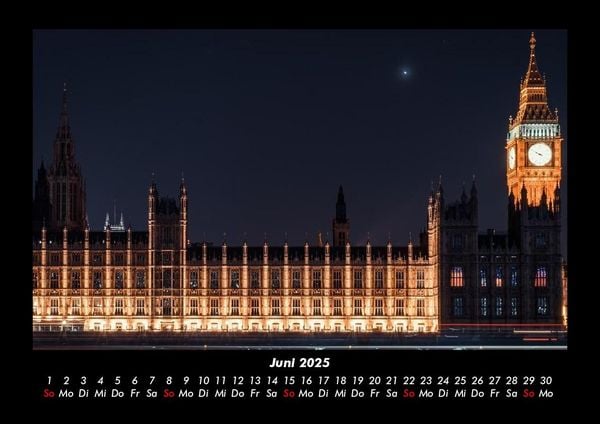Produktbild: London 2025 Fotokalender DIN A3
