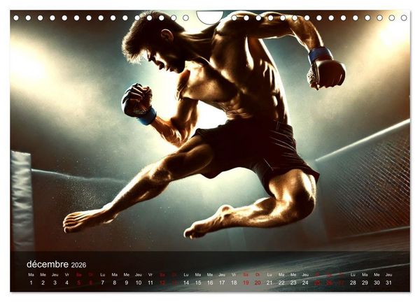 Produktbild: MMA - Mixed Martial Arts France (Calendrier mural 2026 DIN A4 vertical), CALVENDO calendrier mensuel