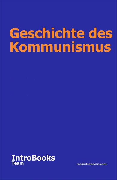 Produktbild: Geschichte des Kommunismus