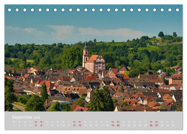 Produktbild: Ettenheim - Perle der Ortenau (Tischkalender 2026 DIN A5 quer), CALVENDO Monatskalender