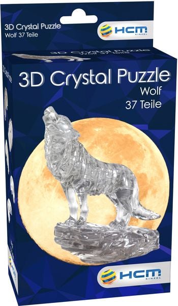 Produktbild: Crystal Puzzle - Wolf Schwarz