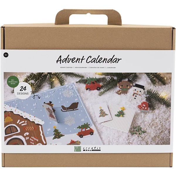Produktbild: Creativ Company DIY NABBI BioBeads B&uuml;gelperlen Adventskalender, 24 Designs