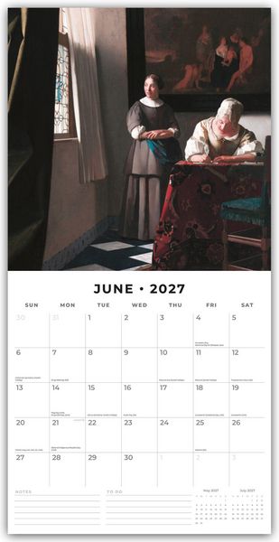 Produktbild: Johannes Vermeer &ndash; Jan Vermeer 2027 &ndash; 16-Monatskalender