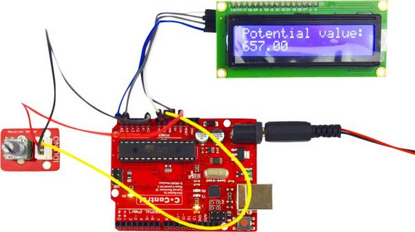 Produktbild: Iduino SE031 Potentiometer 1 St. Passend f&uuml;r (Entwicklungskits): Arduino