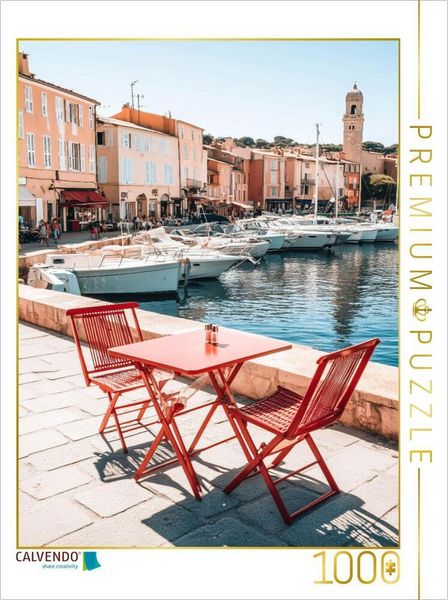 Produktbild: CALVENDO Puzzle Fischerhafen von Saint-Tropez | 1000 Teile Lege-Gr&ouml;&szlig;e 64x48cm Foto-Puzzle f&uuml;r gl&uuml;ckliche Stunden