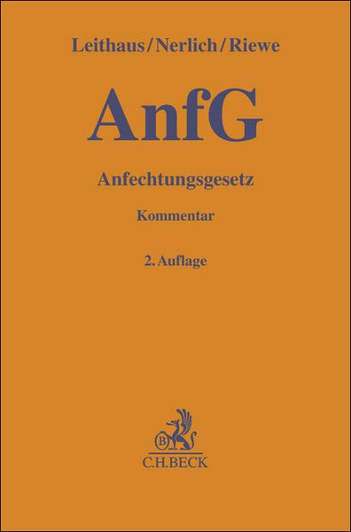 Produktbild: Anfechtungsgesetz. AnfG