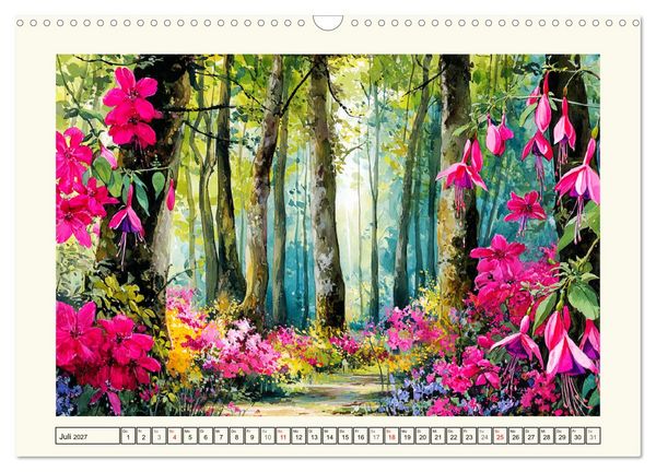 Produktbild: Irland. K&uuml;nstlerische Aquarelle zwischen K&uuml;ste und Hochland (Wandkalender 2027 DIN A3 quer), CALVENDO Monatskalender