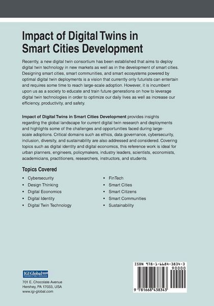 Produktbild: Impact of Digital Twins in Smart Cities Development