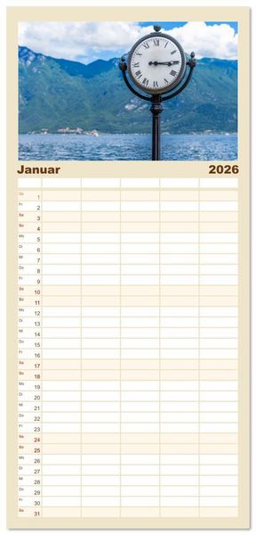 Produktbild: Familienplaner 2026 - Limone sul Garda - Die Heimat der Zitrone am Gardasee mit 5 Spalten (Wandkalender, 21 x 45 cm) CALVENDO