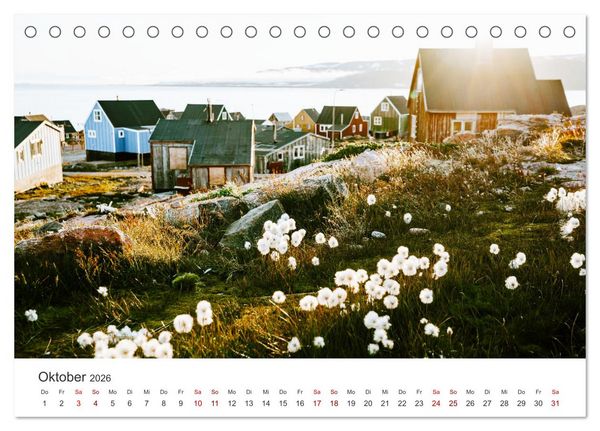 Produktbild: Zwischen den Eisbergen in Gr&ouml;nland (Tischkalender 2026 DIN A5 quer), CALVENDO Monatskalender