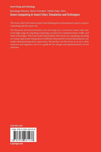 Produktbild: Green Computing in Smart Cities: Simulation and Techniques