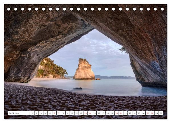 Produktbild: Neuseeland Nordinsel - Das Land der Hobbits und Vulkane (Tischkalender 2026 DIN A5 quer), CALVENDO Monatskalender