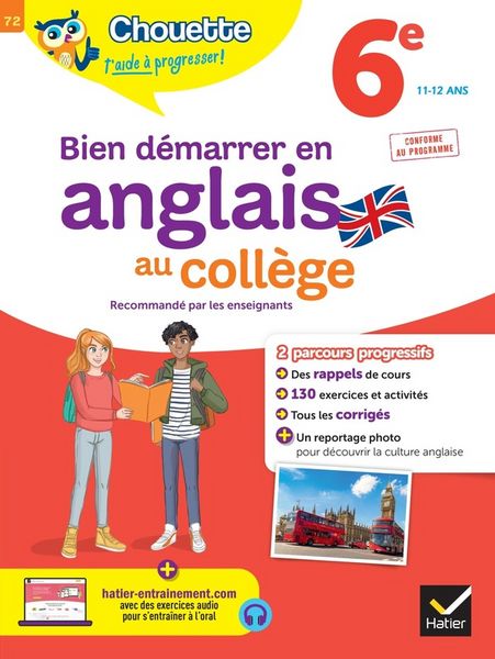 Produktbild: Bien d&eacute;marrer en anglais au coll&egrave;ge : 6e, 11-12 ans