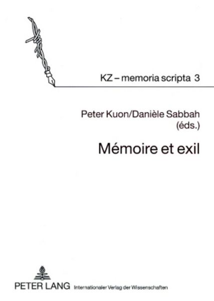Produktbild: M&eacute;moire et exil