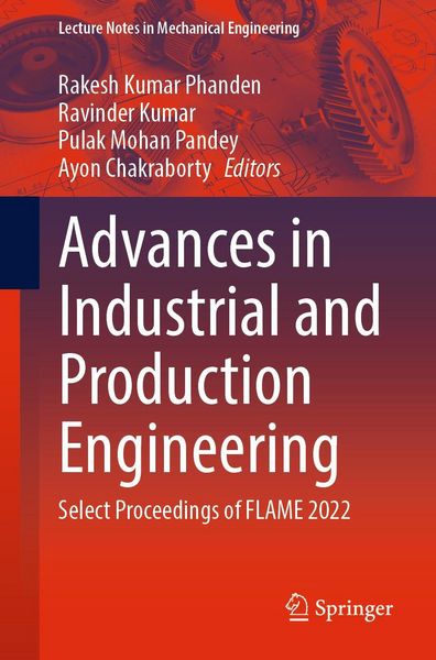 Produktbild: Advances in Industrial and Production Engineering