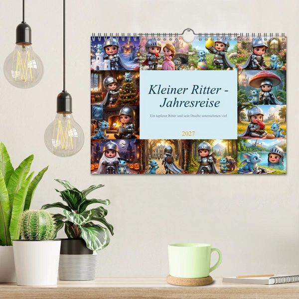 Produktbild: Kleiner Ritter - Jahresreise (Wandkalender 2027 DIN A4 quer), CALVENDO Monatskalender