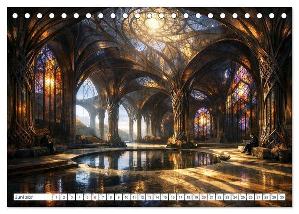 Produktbild: Architektur der Emotionen - Gestaltete Stimmungen (Tischkalender 2027 DIN A5 quer), CALVENDO Monatskalender