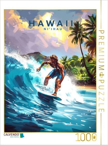Produktbild: CALVENDO Puzzle Surfspot Ni'ihau | 1000 Teile Lege-Gr&ouml;&szlig;e 64x48cm Foto-Puzzle f&uuml;r gl&uuml;ckliche Stunden