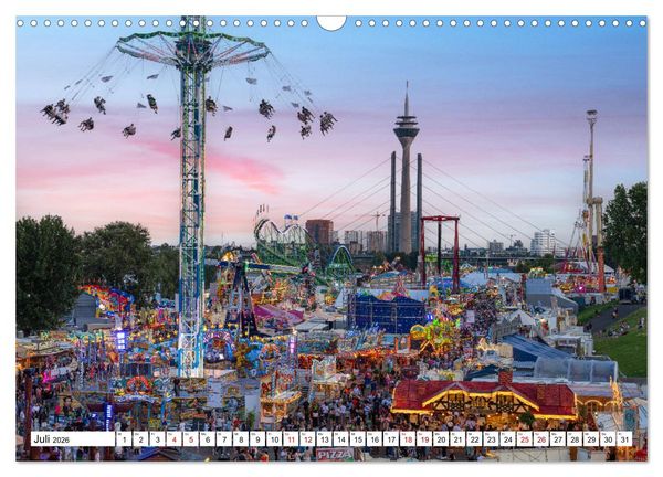 Produktbild: Urbane Impressionen. D&uuml;sseldorf - Moderne Stadt mit gr&uuml;nem Herz. (Wandkalender 2026 DIN A3 quer), CALVENDO Monatskalender