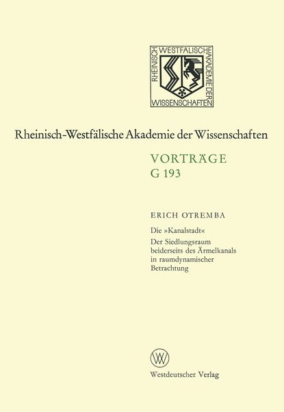 Produktbild: Die &raquo;Kanalstadt&laquo;