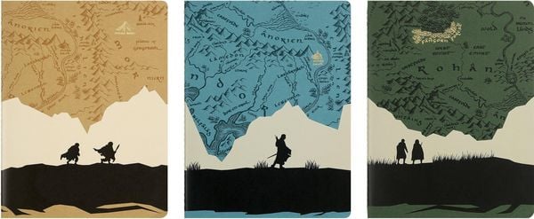 Produktbild: Moleskine Der Herr der Ringe Cahier (3er-Set), XL, liniert, weicher Einband