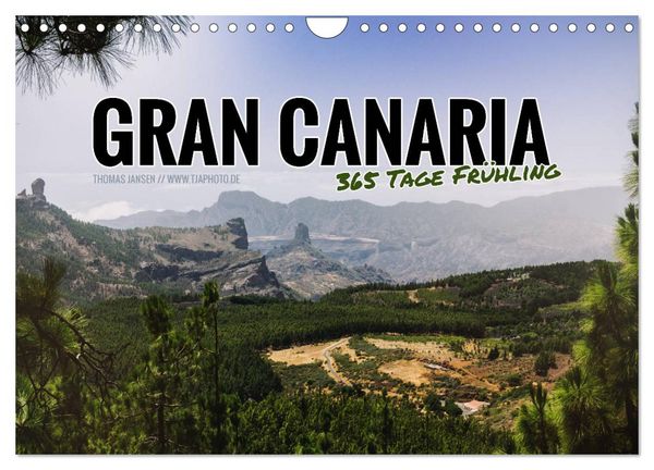 Produktbild: Gran Canaria - 365 Tage Fr&uuml;hling (Wandkalender 2026 DIN A4 quer), CALVENDO Monatskalender