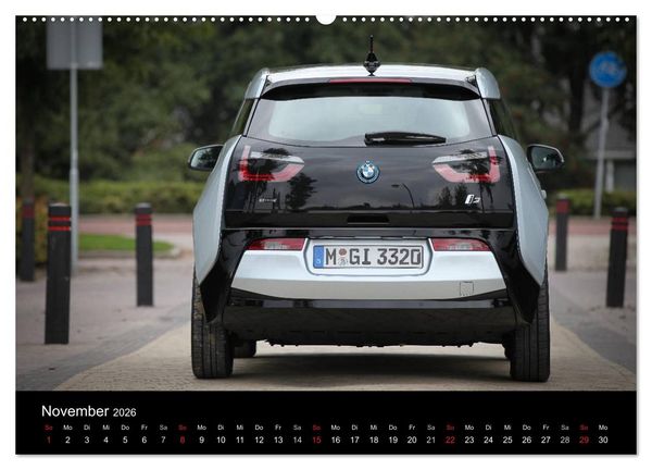 Produktbild: BMW i3 (hochwertiger Premium Wandkalender 2026 DIN A2 quer), Kunstdruck in Hochglanz